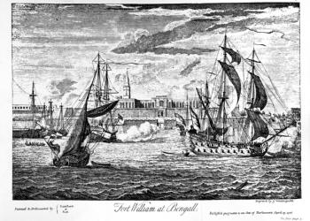 Fort William at Bengall, 1736 (engraving) | Obraz na stenu