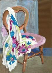 Chair and Patterned Fabric, 2000,(gouache) | Obraz na stenu
