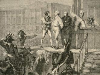 The Execution of Louis XVI on 21 January, 1793 (engraving) | Obraz na stenu