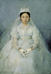 The Young Communicant, 1875 (oil on canvas) | Obraz na stenu