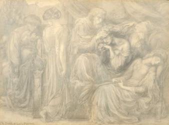 The Death of Lady Macbeth, c.1875 (pencil on paper) | Obraz na stenu