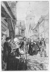 The Arrest of Lucile de Chateaubriand (litho) | Obraz na stenu