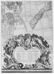 Inscription from Rocque's map of London, listing the city's Aldermen and their areas, 1746 (engraving) | Obraz na stenu