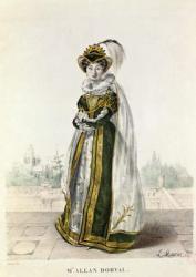 Marie Dorval (1798-1849) in 'Marion Delorme' by Victor Hugo (1802-85) at the Theatre de la Porte Saint-Martin, engraved by F. Noel (colour litho) | Obraz na stenu