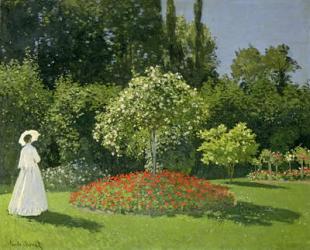 Jeanne Marie Lecadre in the Garden, 1866 (oil on canvas) | Obraz na stenu