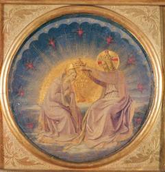 The Coronation of the Virgin (tondo), c.1395 (oil on wood) | Obraz na stenu