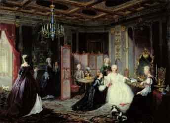 Empress Catherine the Great (1729-96) receiving a letter, 1861 (oil on canvas) | Obraz na stenu