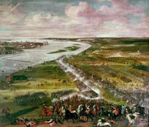 Battle for the Crossing of the Dvina, 1701 (oil on canvas) | Obraz na stenu