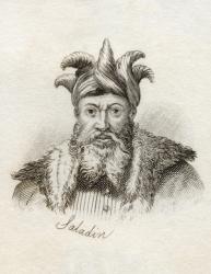 Saladin, from 'Crabb's Historical Dictionary', published 1825 (litho) | Obraz na stenu