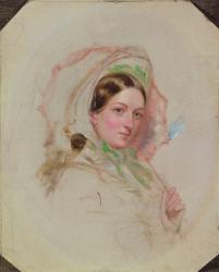 Lady with a Parasol (study for Derby Day) | Obraz na stenu