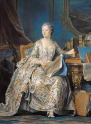 Jeanne Poisson (1721-64) the Marquise de Pompadour, 1755 (pastel on paper mounted on canvas) | Obraz na stenu