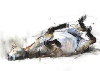 Rolling Rolling Rolling, 2011, (charcoal, conté, and pastel on paper) | Obraz na stenu