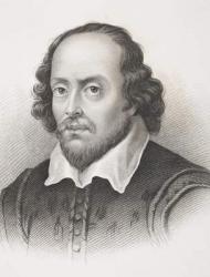 William Shakespeare, from 'Gallery of Historical Portraits', published c.1880 (litho) | Obraz na stenu