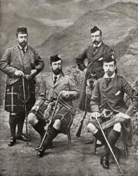 The Four Princes, 1881 (b/w photo) | Obraz na stenu