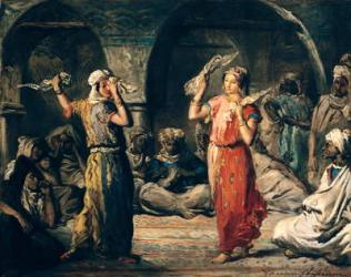 Dance of the Handkerchiefs, 1849 (oil on panel) | Obraz na stenu