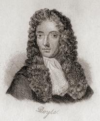 Robert Boyle, 1627-1691. Anglo-Irish chemist and natural philosopher. Engraved by J.W.Cook. | Obraz na stenu