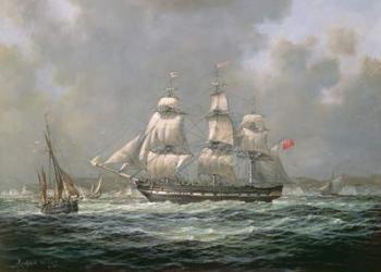 East Indiaman H.C.S. "Thomas Coutts" off the Needles, Isle of Wight | Obraz na stenu