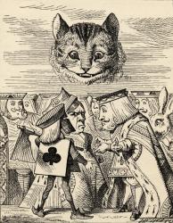The King of Hearts arguing with the Executioner, from 'Alice's Adventures in Wonderland' by Lewis Carroll, published 1891 (litho) | Obraz na stenu