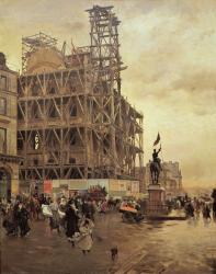 The Place des Pyramides, Paris, 1875 (oil on canvas) | Obraz na stenu