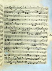 A page from one of the only two copies known to exist of the first printing of Handel's Messiah in London (printed paper) | Obraz na stenu