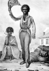 Bungaree, a native chief of New South Wales, engraved by Charles Joseph Hullmandel, 1830 (engraving) | Obraz na stenu