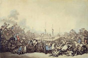 The Prize Fight, 1787 (pen, ink and w/c over graphite on laid paper) | Obraz na stenu