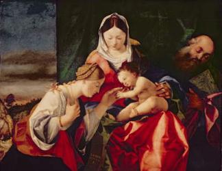 The Mystic Marriage of Saint Catherine, 1505/8 (oil on panel) | Obraz na stenu