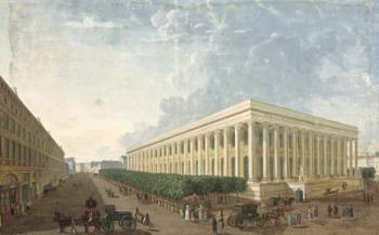 The Palais de la Bourse (gouache on paper) | Obraz na stenu