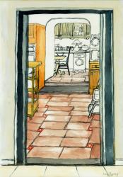 Cynthia's Kitchen,2009,(watercolour) | Obraz na stenu