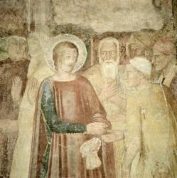 Detail of St. Ranieri in the Holy Land, mid 14th century (fresco) | Obraz na stenu