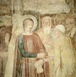 Detail of St. Ranieri in the Holy Land, mid 14th century (fresco) | Obraz na stenu