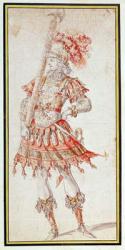 Costume design for Carousel, c.1662 (pen, ink & w/c on paper) | Obraz na stenu