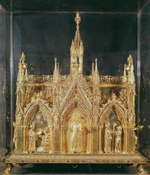 Reliquary of Saint Taurin (gilded copper, enamel & silver) | Obraz na stenu