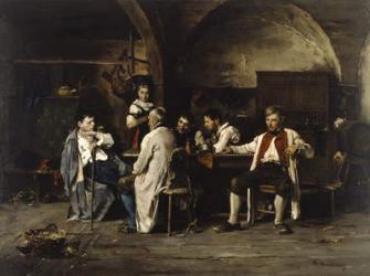 The Story of a Battle, c.1875 (oil on canvas) | Obraz na stenu