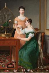 Bella and Hanna. The Eldest Daughters of M.L. Nathanson, 1820 (oil on canvas) | Obraz na stenu