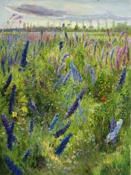Delphiniums and Emerging Sun, 1991 | Obraz na stenu