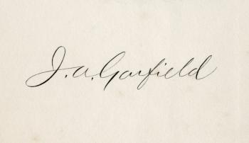 Signature of James Abram Garfield (litho) | Obraz na stenu