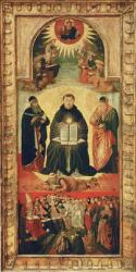The Triumph of St. Thomas Aquinas (tempera on panel) | Obraz na stenu