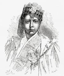 Nawwab Sultan Shah Jahan Begum Sahiba, 1838-1901. Begum of Bhopal, India. | Obraz na stenu