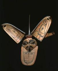 Kwakiutl transformation mask (polychrome wood) | Obraz na stenu