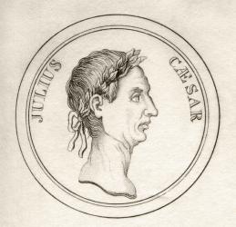 Julius Caesar, from 'Crabb's Historical Dictionary', published 1825 (litho) | Obraz na stenu
