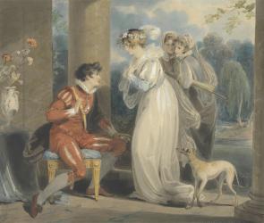 Rosebud, or the Judgement of Paris, 1791 (w/c and bodycolour over graphite on paper) | Obraz na stenu