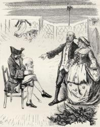 Illustration after J. Leech for the poem 'The Legend of Hamilton Tighe', from 'The Ingoldsby Legends or Mirth and Marvels', by Thomas Ingoldsby, published in 1865 (litho) | Obraz na stenu