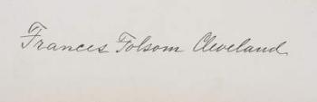 Signature of Frances Cleveland Preston (pen & ink on paper) | Obraz na stenu