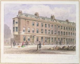 View of Fludyer Street looking towards Parliament Street, 1859 (w/c on paper) | Obraz na stenu