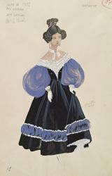 Mme. Larina, from the opera 'Eugene Onegin' by Peter Ilich Tchaikovsky (1840-93) (gouache on paper) | Obraz na stenu