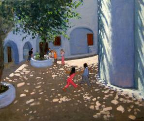 Mykonos monastery (oil on canvas) | Obraz na stenu