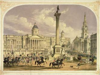 Trafalgar Square, published by the Dickinson Brothers, 19th century (print) | Obraz na stenu