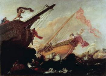 Galleons wrecked on a rocky shore | Obraz na stenu