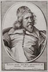 Portrait of Inigo Jones (1573-1652) engraved by Wenceslaus Hollar (1607-77) 1655 (etching) | Obraz na stenu